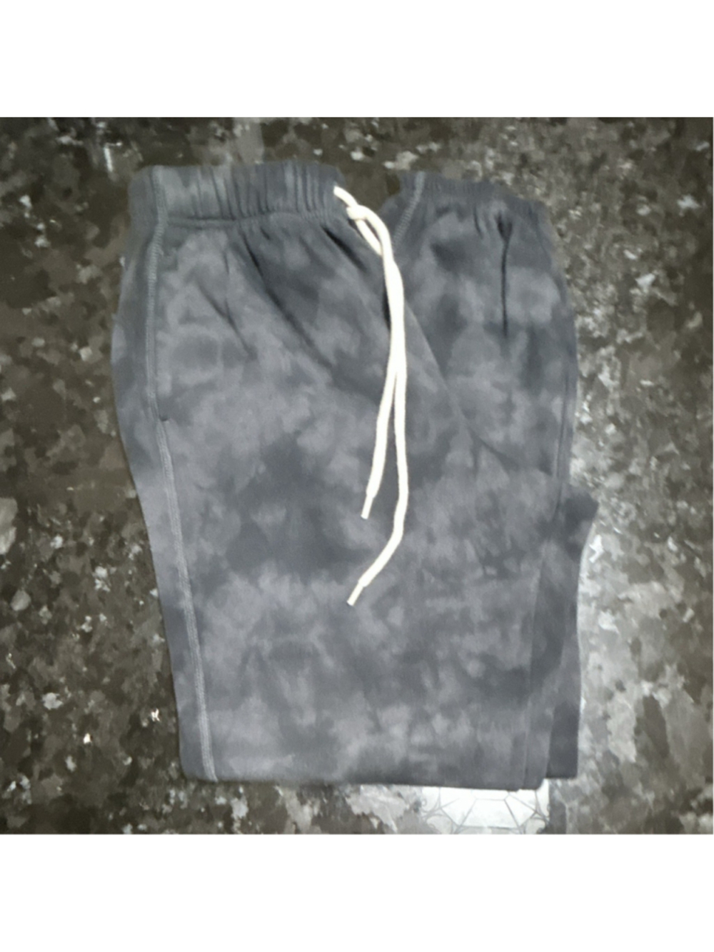 Old Navy women’s XS Gray Tie Dye Jogger Pants Drawstring Closure Elastic Waist